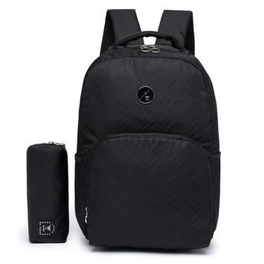 Imagem de Mochila Hang Loose Escolar Faculdade Trabalho  Notebook Resistente Juvenil 15 Litros-Fe...