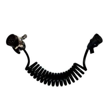 Imagem de Chicote Elétrico Espiral para Caminhão 15/7 Vias com Tomadas 6,5m - DN