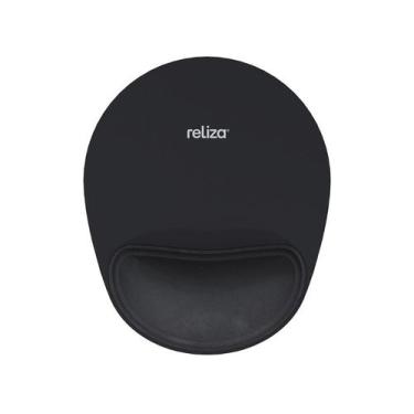 Imagem de Mousepad Ergônomico Reliza Confort - Base Antiderrapante, Preto, 70x0,