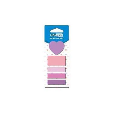 Imagem de BLOCO ADESIVO CIS STICK CORAÇÃO - 4 Modelos Variados