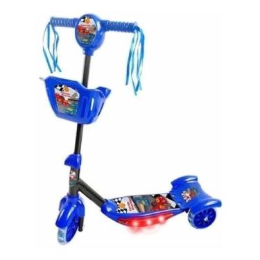 Imagem de Patinete Dm Toys Com Cesta Corrida Divertida - Azul