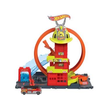 Imagem de Pista Hot Wheels City Super Quartel De Bombeiros Mattel