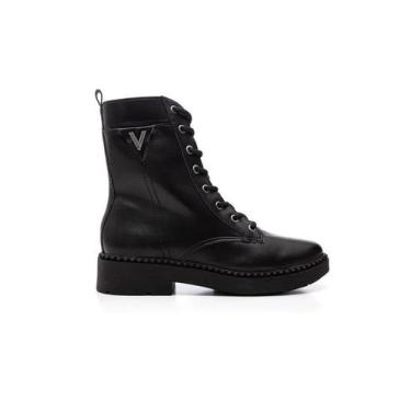 Imagem de Coturno Estiloso Casual Feminino Via Marte 251003-01, Preto, 35