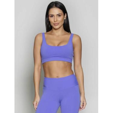 Imagem de Top alta sustentação run more, Roxo, M