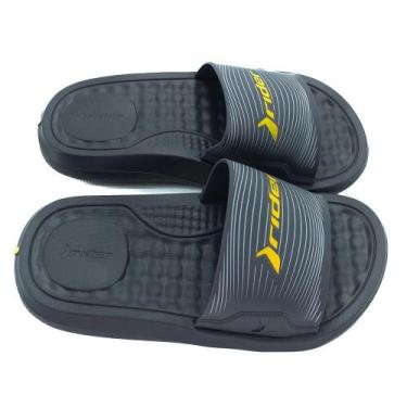Imagem de Chinelo Slide Masculino Praia Dia a Dia Step Rider 12265, 41, Cinza, C