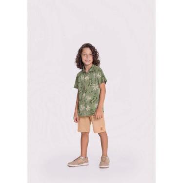 Imagem de Conjunto Menino Camisa e Bermuda Alakazoo Ref. 19293, Verde, 3