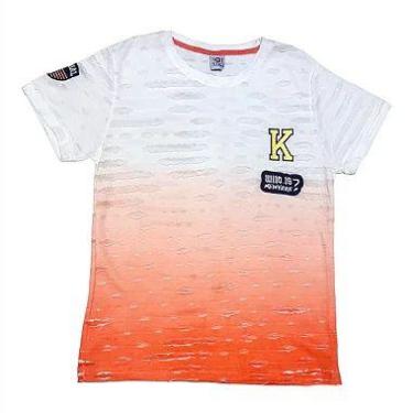 Imagem de Camiseta Juvenil Menino Tie Day - kiki & Mily, Laranja, 16