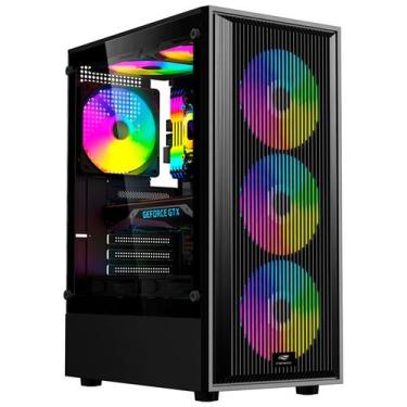 Imagem de Gabinete Gamer C3Tech MT-G120BK, Lateral em Vidro, Filtro Anti-poeira,