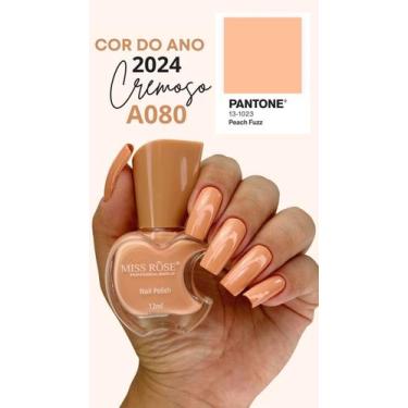 Imagem de Esmalte Miss Rose 12ml Cremosos  Cores Vibrantes e Alta Duração, A080