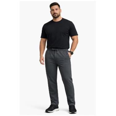Imagem de Calça Masculina Red Nose Esportiva Bolsos com Zíper, Cinza 9160174, P