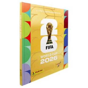 Imagem de Álbum de Figurinhas Copa do Mundo 2026 Panini Capa Dura Ouro Edição de Colecionador
