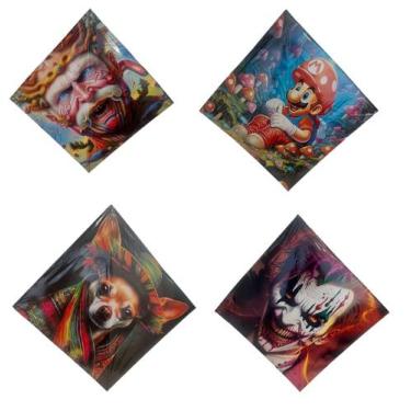 Imagem de Raia 50x50 Celofane Pacote C/10 Unidades Desenhada Cor:VARIADOS - ARV,
