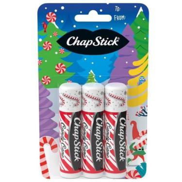 Imagem de ChapStick Holiday Candy Bálsamo labial Menta pack com 3 Unidades