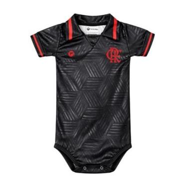 Imagem de Body Bebê Flamengo Oficial Premium Sublimado - Torcida, GG, Preto