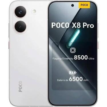 Imagem de Smartphone Xiaomi Poco X8 Pro 5G Branco 512G B 8GB RAM Tela AMOLED 6.5