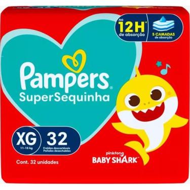 Imagem de Fralda Pampers Supersequinha Tamanho XG 32 Unidades