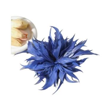 Imagem de Broche De Plumas Grande De 22CM Para Mulheres, Acessório De Joalheria 
