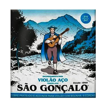 Imagem de Encordoamento Violão Aço 010 São Gonçalo