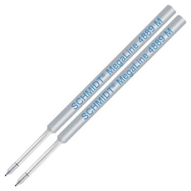 Imagem de Refil Schmidt MegaLine 4889 Tinta Azul Pacote com 2