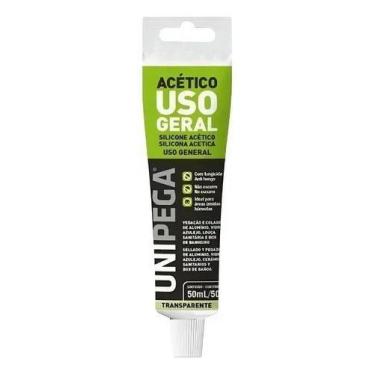 Imagem de Silicone Branco Acético Uso Geral 50g Unipega
