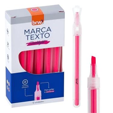 Imagem de Kit Marca Texto Dashlight - com 12 unidades - BRW -, 12 Rosa Neon