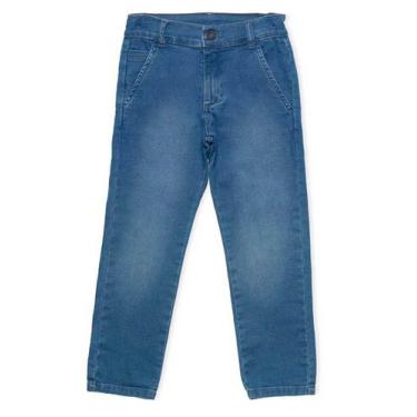 Imagem de Calca Jeans Infantil Clara Lycra Bolso Faca Mania Jeans, Jeans claro, 
