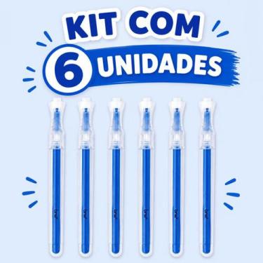 Imagem de Kit Marca Texto Dashlight - com 6 unidades - BRW -, 6 Azul