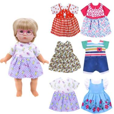 Imagem de Conjunto de roupas e acessórios para bonecas femininas de 30 a 36 cm -