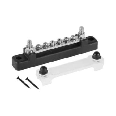 Imagem de Bloco De Distribuição De Energia Elétrica 12V 1/4 Polegada M6 150A Par
