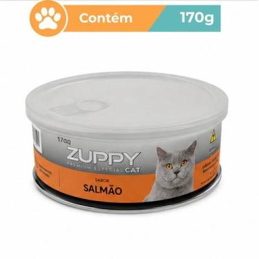 Imagem de Ração Úmida Zuppy Cat Salmão Gatos Lata 170g Premium - Fvo
