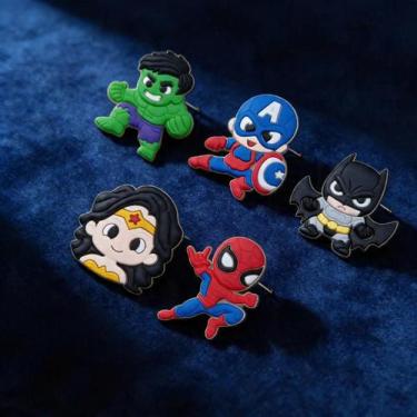 Imagem de Bottons Pins Super Heróis Modelos Coloridos Para Calçados - GRYPH, Col