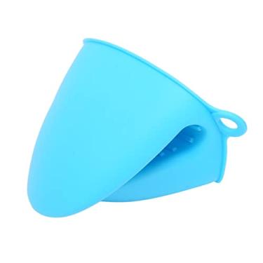 Imagem de Luvas de pinça para potes de cozinha, resistentes ao calor Luvas de pinça de cor brilhante para potes de cera depilatória para homens e mulheres(azul)