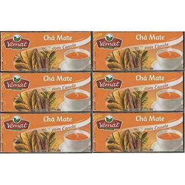 Imagem de Cha Mate Natural Com Canela 25 Saches 40G Vemat 6 caixas