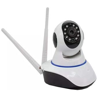 Imagem de Câmera Ip Wifi Hd 720p Robo Wireless, Com áudio, Grava em Cartão Sd, com 2 Antenas e Visão Noturna