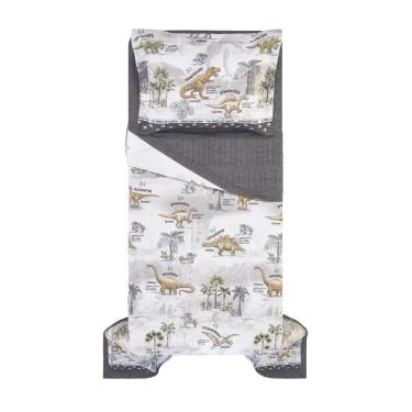 Imagem de Colcha Dupla Face Solteiro Karsten Dinossauros 100% Algodão Percal 180 Fios 2 Peças - Estampada