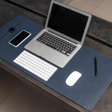 Imagem de Mouse Pad Gigante Desk Pad Bullpad Marinho 90X40cm Em Sintético