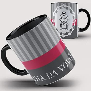 Imagem de Caneca Xícara Preta Dia da Vovó 30ib