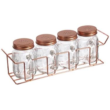 Imagem de Haüskraft Porta Condimento com Alça/Suporte 5 Peças Rose Gold