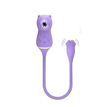 Imagem de Vibradores 2 em 1 Para Mulheres Brinquedos Sexuais Para Mulheres Estimulador de Ponto G e Clitóris Mamilo Feminino Zatla (Roxo)