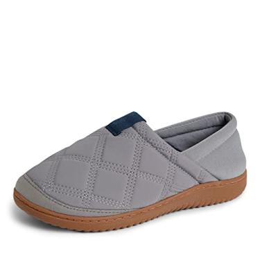 Imagem de Dearfoams Pantufa feminina River Closed Back com espuma viscoelástica e retorno de energia, Cinza médio, X-Large