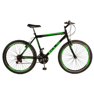 Imagem de Bike KLS Aro 26 Sport Gold Freio V-Break Preto E Verde