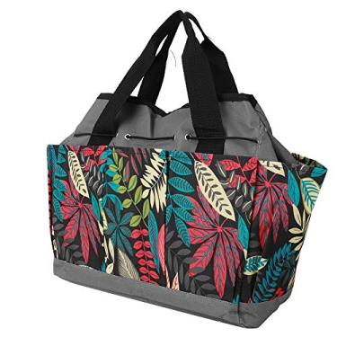 Imagem de Bolsa de ferramentas com clipe, bolsa de ferramentas multifuncional, resistente ao desgaste para ferramentas de jardim doméstico(Flor cinza combinando)