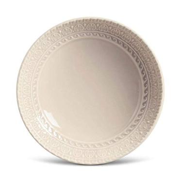 Imagem de CONJUNTO C/ 6 PRATOS FUNDO GREEK CRU Ø 21 cm