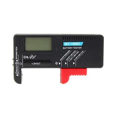 Imagem de Medidor de tensão de bateria ULTECHVO Testador de capacidade da bateria, detector de voltagem universal portátil para botão tipo C/D, pilha AA AAA 9V, 1,5V