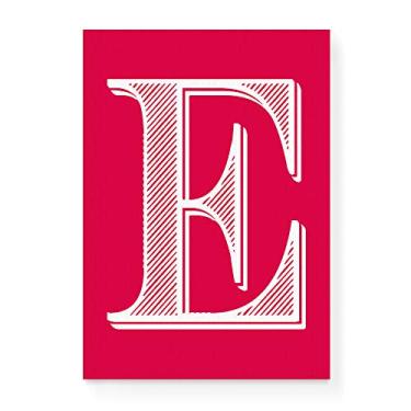 Imagem de Arte Maníacos Quadro Decorativo em Tela Canvas Letra E Love - 23x16,25cm