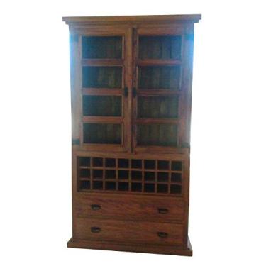 Imagem de Armário Rústico Alonso Com Adega em Madeira de Demolição - Cód 2222