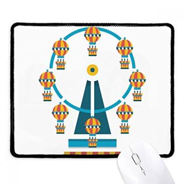 Imagem de Mousepad com ilustração de roda-gigante Amazing Funny Park Tapete de borracha para jogos