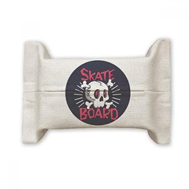Imagem de Placa de skate de esqueleto indiano Sacrifice Totem suporte de capa de papel de tecido de algodão saco de linho