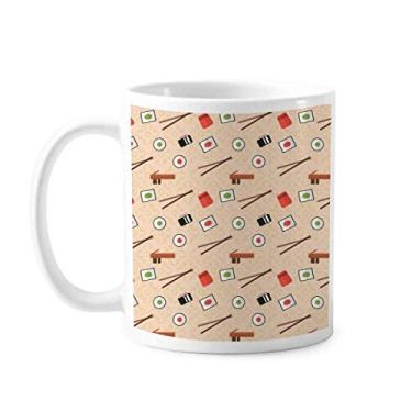 Imagem de Caneca Japonesa rosa sushi hashis caneca cerâmica café porcelana louça