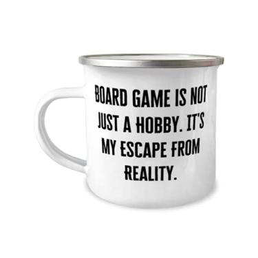 Imagem de Jogo de tabuleiro não é apenas um hobby. It's My Escape From Reality. Caneca para jogos de tabuleiro de 355 ml, lindos presentes para jogos de tabuleiro, para amigos